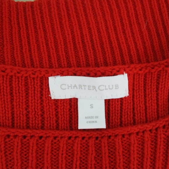Charter Club Waffle Knit Pullover Sweater - Picture 5 of 7